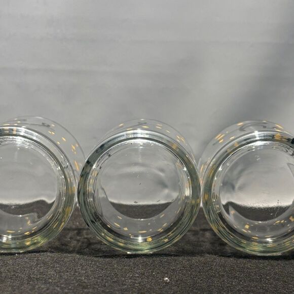 Gold and Black Glass Candle Holders Set - Picture 9 of 10